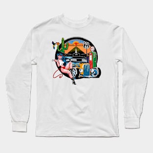 Hot Rod, Landscape and Pinup Long Sleeve T-Shirt